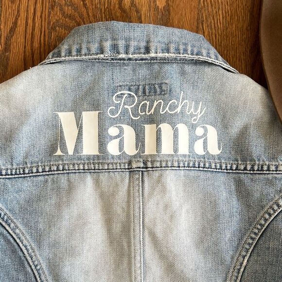 Ranchy Mama Western Cowgirl Custom Jean Jacket Small - Picture 6 of 8